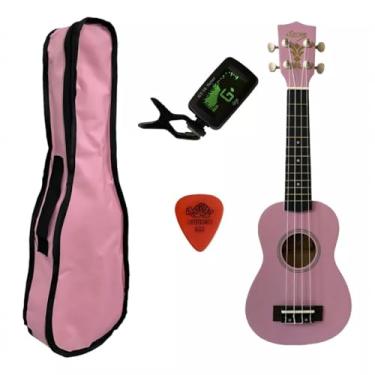 Imagem de Ukulele Rosa Seven Soprano Suk-07 PI C/Capa e Afinador