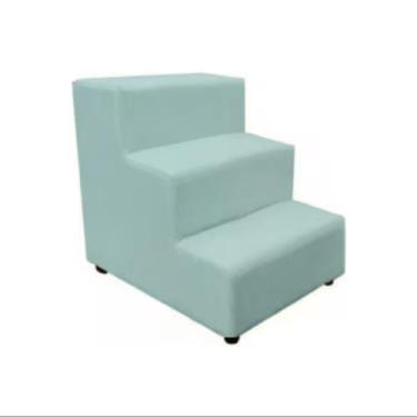 Imagem de Escada Colorida Estofada para Pets com 3 degraus - Sami Comfort, Verde