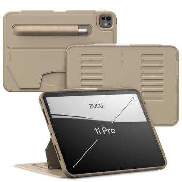Imagem de Zugu Case Para iPad Pro 11 (M4/M5) 2024/2025, capa protetora fina com suporte para Apple Pencil, despertar/hibernar automaticamente, vários ângulos de visualização, capa para iPad Pro de 11 polegadas