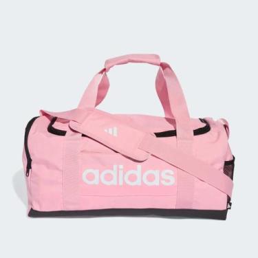Imagem de Mala Adidas Duffel Essentials Linear Pequena Rosa, Único