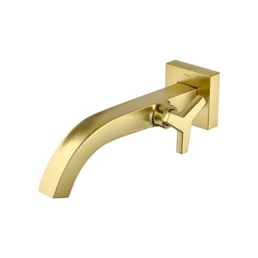 Imagem de Torneira Docol City 876472 De Parede Ouro Escovado Ouro Escovado 00876472