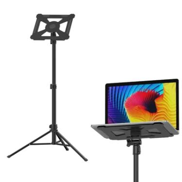 Imagem de Suporte, Tripé Multiuso P/ Notebook Macbook, Dell, Lenovo, Projetor Epson, Benq, Lg, Câmera Dslr Canon, Celular, Porta Tablet, Alumínio