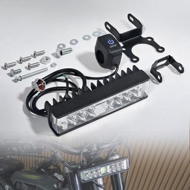 Imagem de PowerMotor Kit de farol de motocicleta com interruptor de controle de luz de LED dianteiro, suporte e substituição de parafuso para bicicleta Surron Segway X260 X160 Dirt Pit Bike