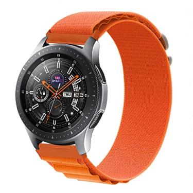 Imagem de Pulseira de Nylon Presilha marca 123smart Compativel com Gear S3 Classic Frontier e Galaxy Watch 46mm Marca 123Smart - Laranja