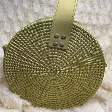 Imagem de Bolsa Redonda Feminina De Silicone Ombro E Tira Colo - Kingleen, Doura