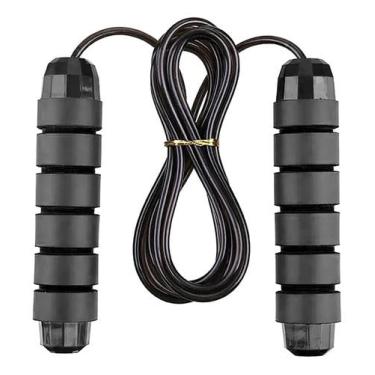 Imagem de Corda de Pular Cross Speed Rope, Rolamento Profissional, Preto