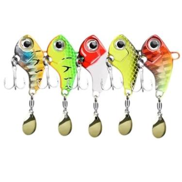 Imagem de Kit de Iscas Artificiais Jig de Metal, 5 Peças com Estojo