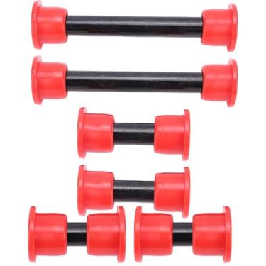 Imagem de Fabater Spring Front A Braço Bucha Sleeves Kit para Carrinho de Carro de 2004 do Carro, Kit de Buchas Primavera Inferior e de Braço, Substitua Oem 102289901, 102956201 (Vermelho)