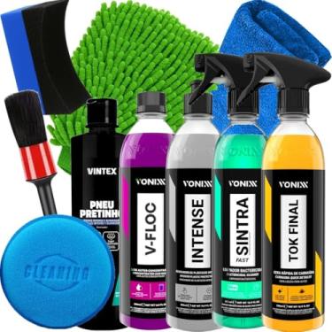 Imagem de Kit V-Floc 500ML Tok Final 500ml Vonixx Intense 500ml Vonixx Pneu Pretinho 500ml Vintex Sintra Fast 500ml Vonixx Acessórios Karbox