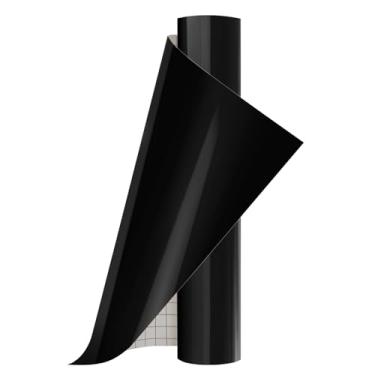 Imagem de Ant Vinil permanente adesivo inteligente compatível com a série Cricut Explore and Maker sem tapetes de corte, crie projetos DIY, decalques, adesivos e mais (preto, 33 cm x 1,5 m)