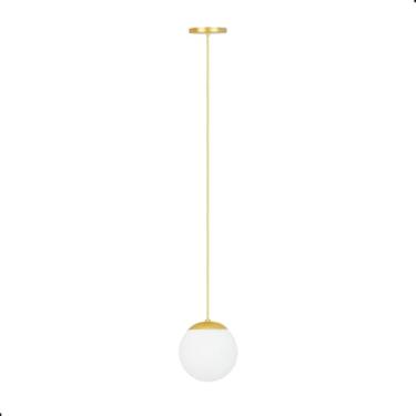 Imagem de PENDENTE GLOBO STUTTGART DOURADO FOSCO BRANCO QUENTE