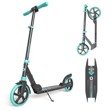 Imagem de Patinete infantil de 5 a 12 anos, adolescentes, dobrável e leve para adultos, com rodas de 20 cm, carga máxima de 109 kg