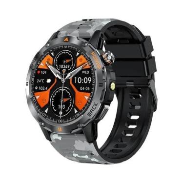 Imagem de Relógio Inteligente Masculino Com Tela AMOLED HD, Lanterna LED, Chamad