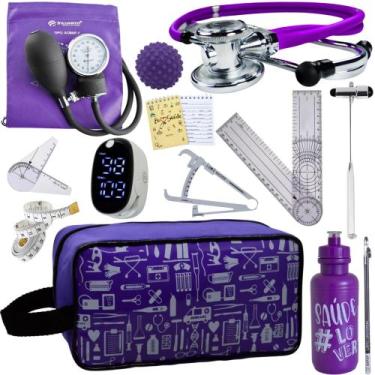 Imagem de Kit Fisioterapia Maleta Goniometro Martelo Buck Completo - Love Saude,