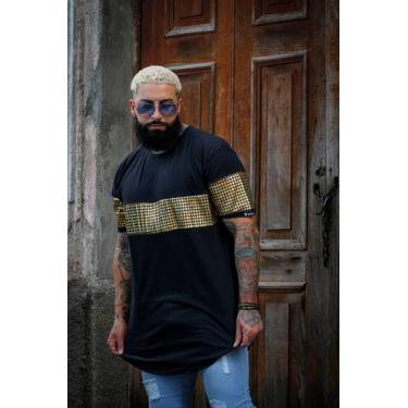 Imagem de Camiseta Longline Pierry Lohan - T, Preto, PP