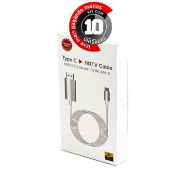 Imagem de Cabos Usb-C Para Hdmi - Kit Com 10 - Cirilo Cabos