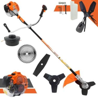 Imagem de Máquina de Cortar Grama Vulcan VR520-H À Gasolina 52cc Motor 2T 2,5HP 