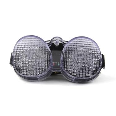 Imagem de Lanterna traseira de LED transparente Arashi para Yamaha YZF R6 2001-2002, luz traseira de freio de seta, acessórios de substituição integrados para motocicleta