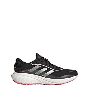 Imagem de adidas Tênis de Corrida Supernova 2 para Mulher, Preto/Prata Metálico/Laranja Impacto, 10.5