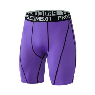 Imagem de Shorts de Compressão para Treino de Musculação Masculino - Elástico e 