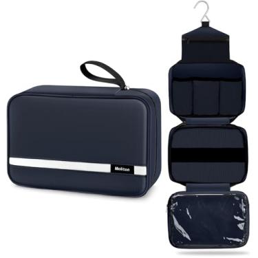 Imagem de (Navy Blue) - Mens Toiletry Bag, Maxchange Hanging Travel Toiletry Bag Foldable Bathroom Kit with 6.8L Capacity for Men/Women 4 Layers Portable Waterproof Mens Hygiene Bag Travel Bathroom Organiser (Navy)