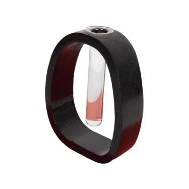 Imagem de KiBcsLic Vaso de flores em tubo de ensaio, suporte para flores, peça central de mesa, decoração elegante para casa, vaso transparente, arranjo floral para