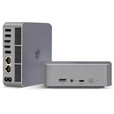 Imagem de Beelink Mini PC EQi12, Intel Core i3-1220P (10C/12T, até 4,4GHz), Mini computador com 16G DDR4 RAM 500G M.2 PCle 4.0x4 SSD, suporte para micro PC 4K @60Hz Dual Screen Display/1000M LAN/WiFi6/BT5.4