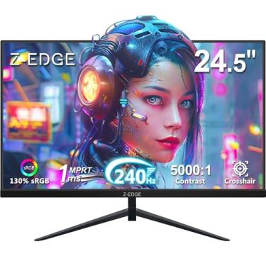 Imagem de Monitor de jogos Z-Edge 62.2 cm 240Hz 165Hz 144Hz, FHD 1080p, MPRT 1ms, VA, 350nits, 16,7 M cores, contraste 5000:1, moldura sem moldura UG25I, DP x1, HDMI x2