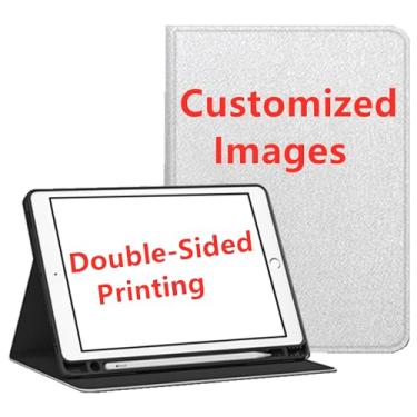 Imagem de Yzlvigrous Fotos Personalizadas Capa para ipad Mini 6 Gen 2021/ipad Mini 7 Gen 2024, Visualização em Vários Ângulos, Capa Fina de Suporte PU de 8.3 Polegadas com Despertar/sono Automático