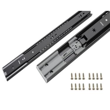 Imagem de Corrediças de gaveta de fechamento suave, 10 pares – Rolamento de esferas de extensão total, trilhos de gaveta de montagem lateral para cozinha, trailer, caixa de ferramentas, cômoda, lixo