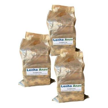 Imagem de Lenha 30kg P/ Churrasqueira Fogão Lareira Forno Eucalipto - Marcenaria