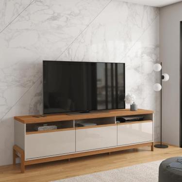 Imagem de Rack Sala Gales Off White New/jequitiba