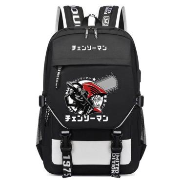 Imagem de Mochila infantil Mochila escolar Mochila escolar 3D Mans Chainsaws