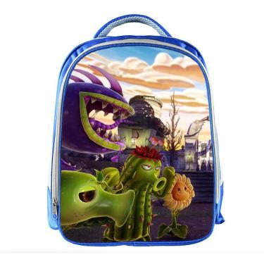 Imagem de Mochila escolar Generic Plants Zombie Sunflower para crianças