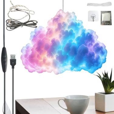 Imagem de Nuvens De Teto Com Iluminação | Iluminação 3D Ajustável com Alimentação USB | Lâmpada De Nuvem Com LED - Para Família Amigos Casa Quarto Interior Sala De Estar Sala De Estudo E Parede