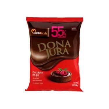 Imagem de Chocolate em Pó Soluvel 55% Cacau Dona Jura 1,005kg - Cacau Foods