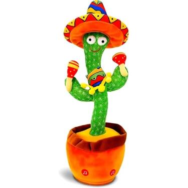 Imagem de Cacto Dançante e Falante Recarregável – Brinquedo Musical Infantil que Fala, Dança, Brilha e Repete Sons, Estimula a Fala e o Desenvolvimento das Crianças (Cores Sortidas)