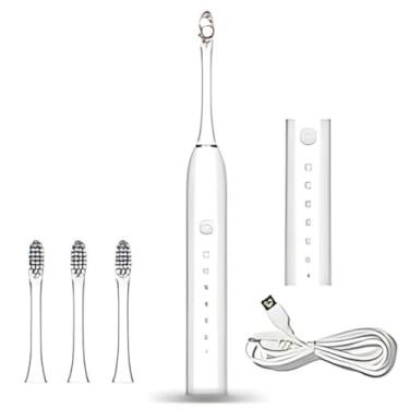 Imagem de Escova Dental Elétrica Recarregável USB com 6 Modos