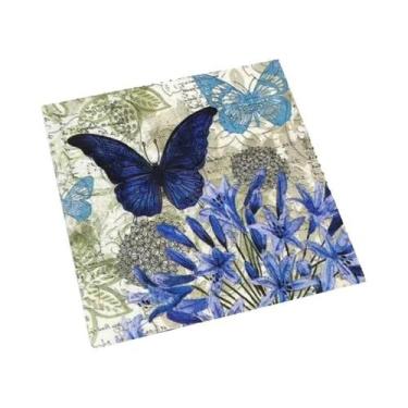 Imagem de Guardanapos De Papel Impressos Coloridos Com Borboletas E Flores, 20 P
