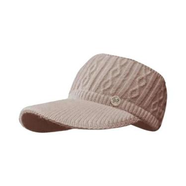 Imagem de Gorro Esportivo Feminino De Tricô Com Abertura Para Rabo De Cavalo Par