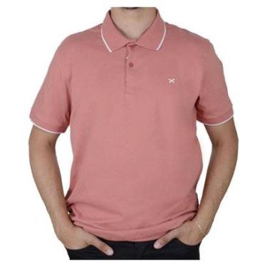 Imagem de Camisa Polo Masculina Hering MC Malha Regular Rosa - 3M4M1UE-Masculino