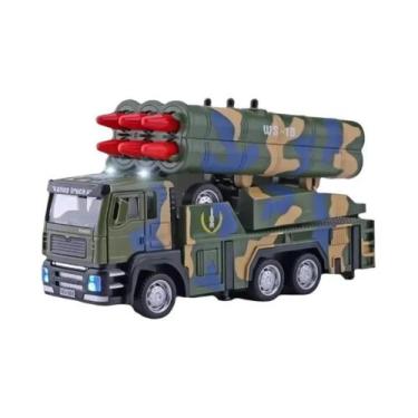 Imagem de Modelo De Carro Militar De Lançador De Foguetes Em Escala 1:32, Veícul