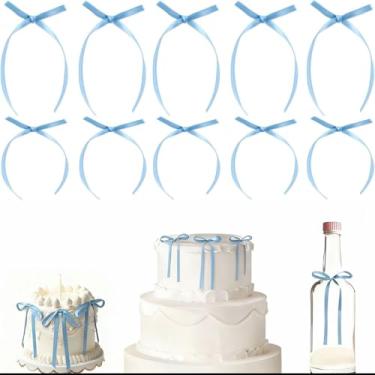 Imagem de 12 Pcs Bow Cupcake Toppers，Reusable，Princess-Style Cake Decoration，High Footed Cup Balloon Wall Party Decorations，Children's Party Decorations, Bridal Wedding Supplies, Princess Party Supplies