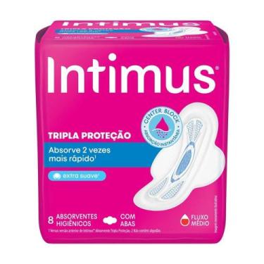 Imagem de Absorvente Intimus Tripla Proteção Cobertura Extra Suave com Abas - Em
