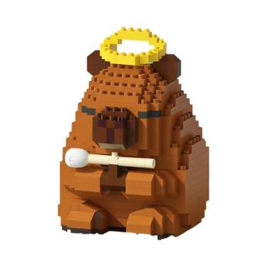 Imagem de Conjunto De Blocos De Montar De Capivara Fofa, Brinquedo STEM Para Cri