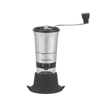 Imagem de Moedor de Café Tramontina Realce em Acrílico, Aço Inox e Silicone  Preto/Inox