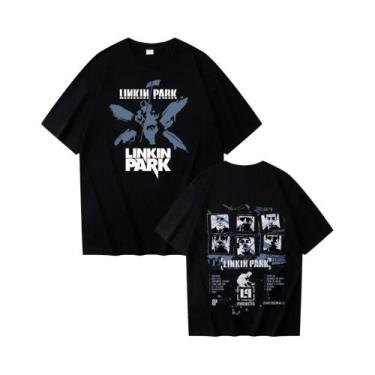 Imagem de Camiseta Unissex Harajuku Linkin-Park, Camiseta Casual De Verão Com De