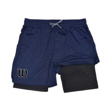 Imagem de Bermuda Masculina De Secagem Rápida Para Corrida Com Bolso Para Celula