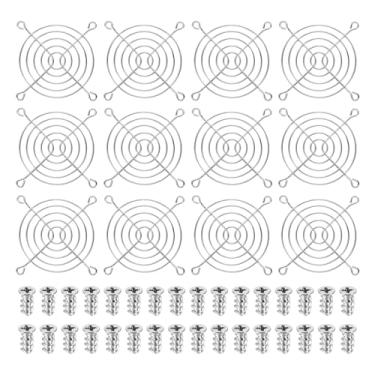 Imagem de PATIKIL Grelha de dedo com ventilador de 80 mm, 12 peças de capa de proteção de grade de ventilação de metal com parafusos para oficina industrial, computador, geladeiras domésticas, ar condicionado