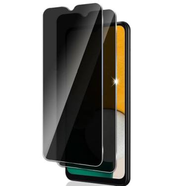 Imagem de Para Samsung Galaxy A13 4G 5G, 2 PCs Proteção de Vidro Temperado Anti-Spy Tela de Privacidade